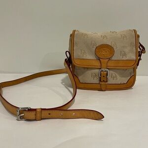 Dooney & Bourke Beige and Tan Crossbody Bag